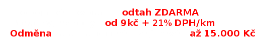 Praha 999 Kč + DPH, mimo Prahu + 9 Kč kilometr + DPH, konečná cena - žádné příplatky